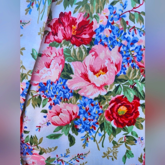 Vintage linen floral blazer - Picture 3 of 4